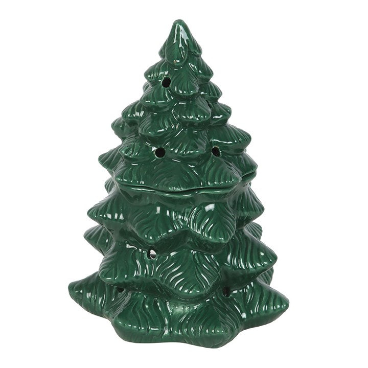 Green Fir Tree Oil Burner & Wax Warmer