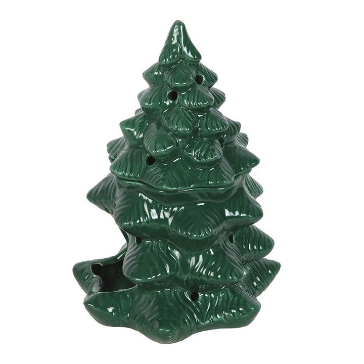 Green Fir Tree Oil Burner & Wax Warmer