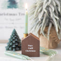Set of 24 Mini Advent Candles With House Holder