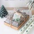 Set of Six Pinecone T-Light Candles