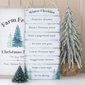 Christmas Winter Wonderland Checklist Hanging Sign