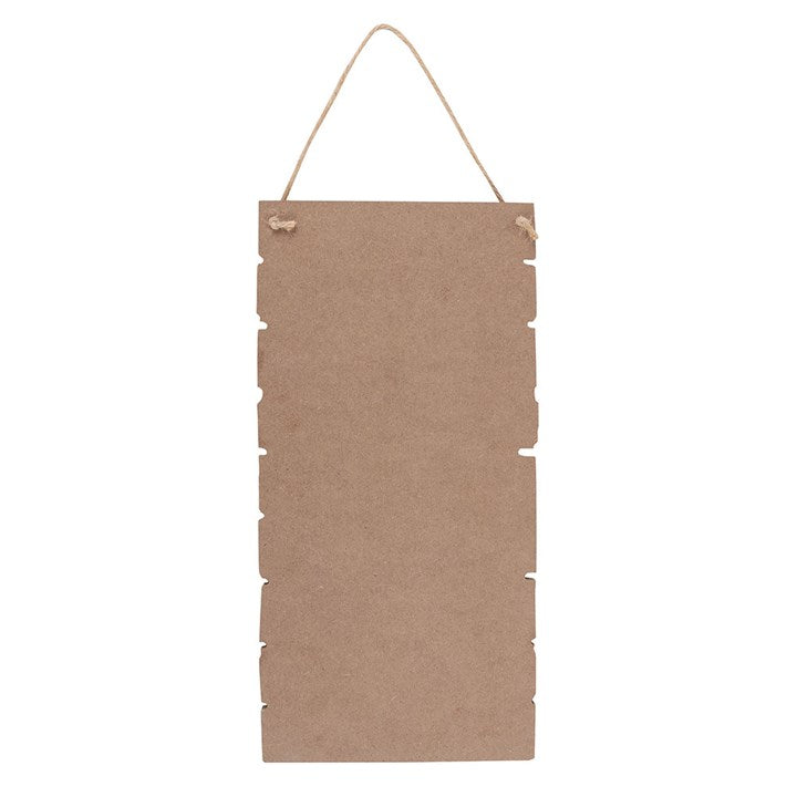 Christmas Winter Wonderland Checklist Hanging Sign
