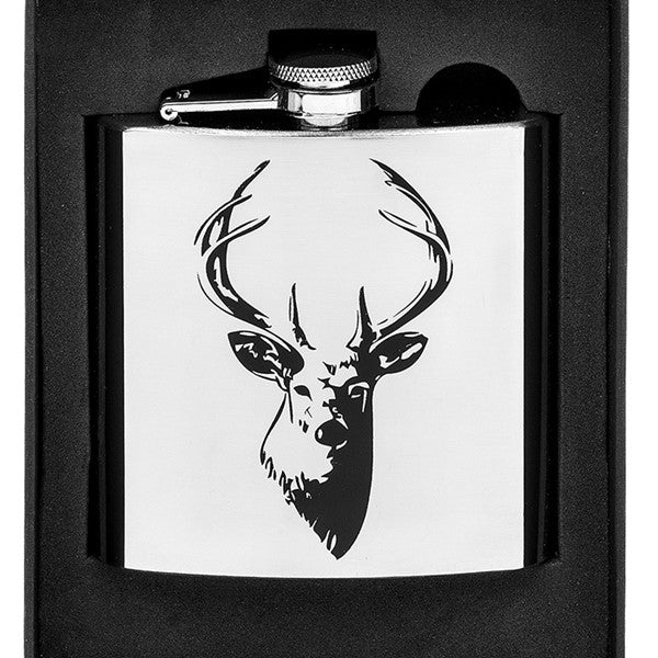 Stag Hip Flask 6oz