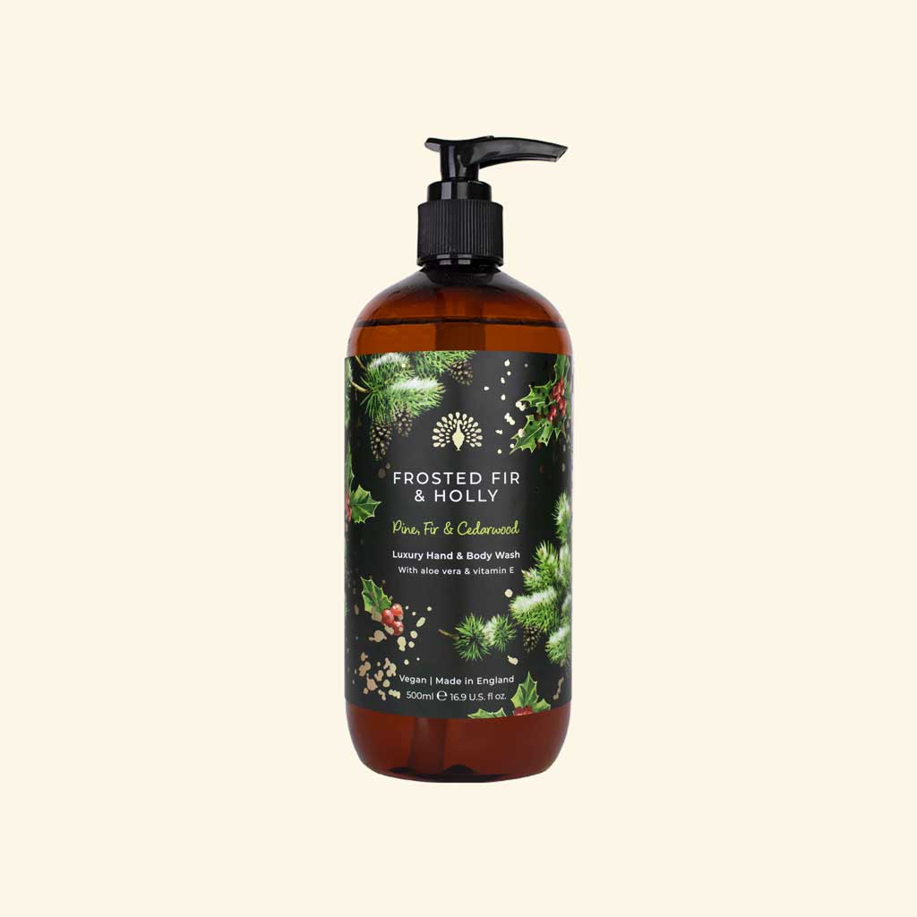The English Soap Company - Christmas Tidings Frosted Fir and Holly Hand and Body Wash