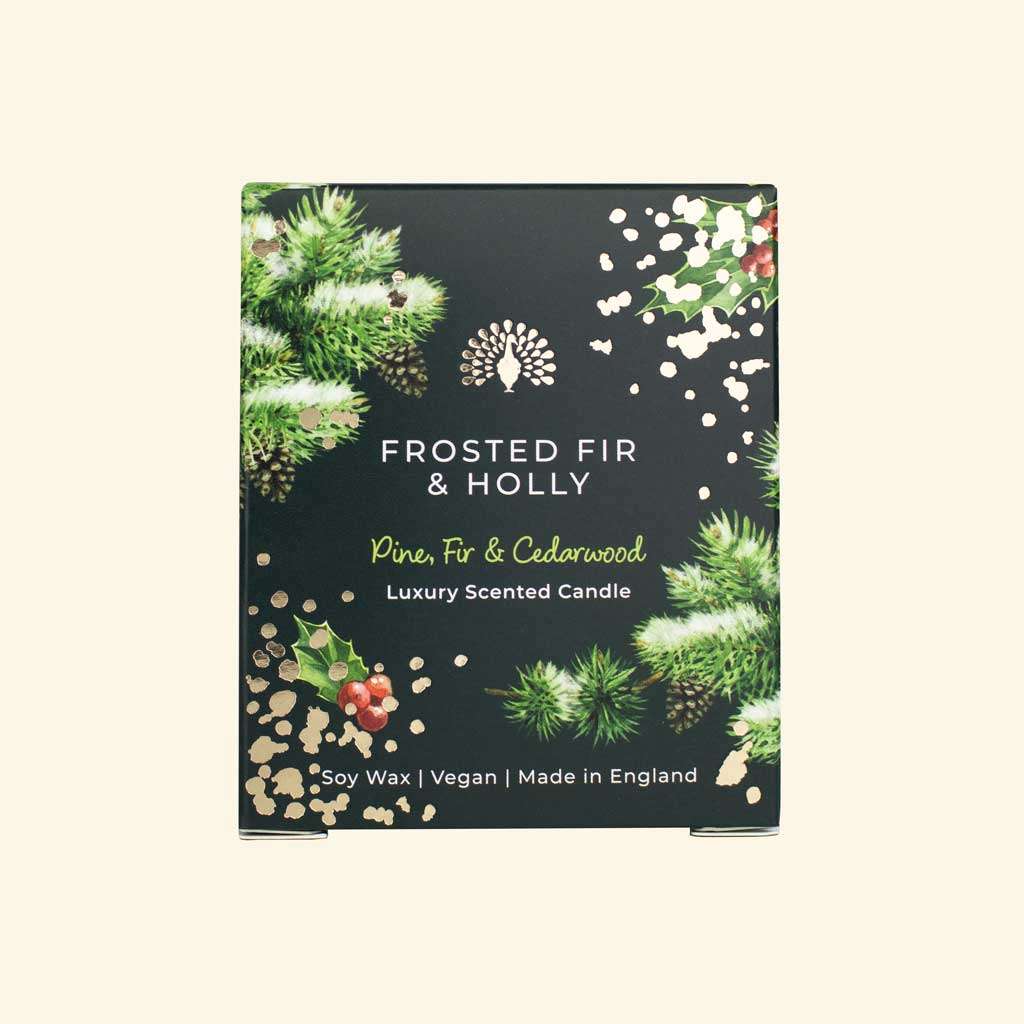 The English Soap Company - Christmas Tidings Frosted Fir & Holly Candle