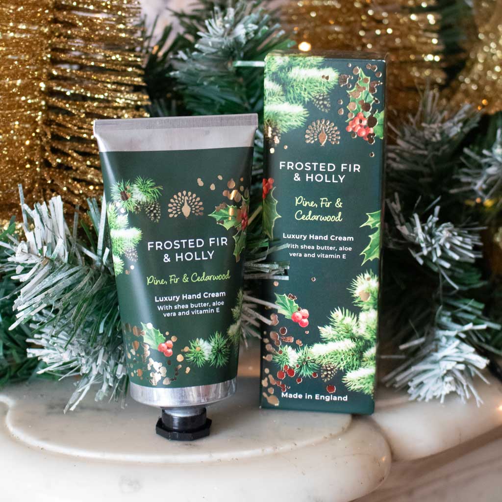 The English Soap Company - Christmas Tidings Frosted Fir and Holly Hand Cream
