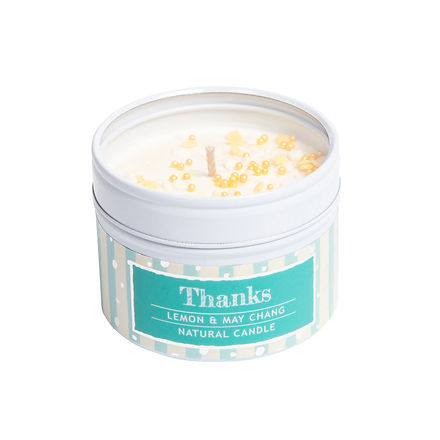 Sparkle Candle Tin - Thanks - Lemon & May Chang