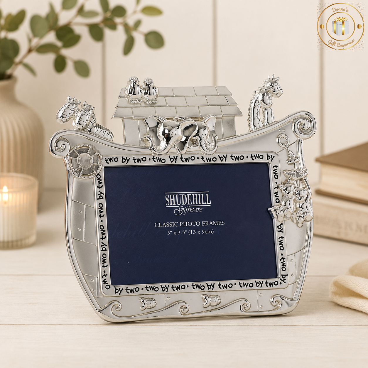 Silver Noah’s Ark Photo Frame