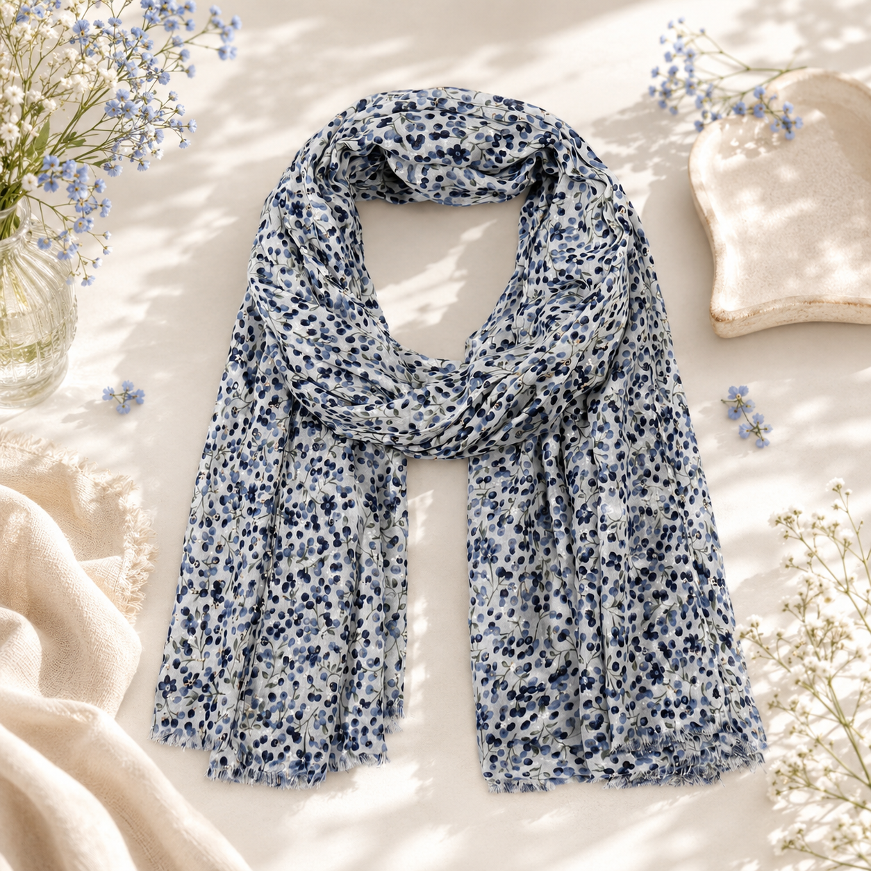 Summer Sweet Scarf - Blue