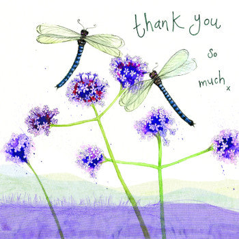 Dragonfly Thank You So Much Card