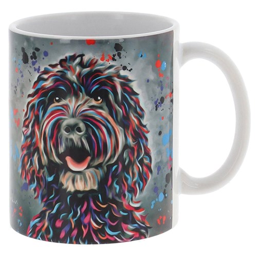 Aquamarine Black Cockapoo Dog Mug
