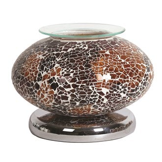 Touch Lamp - Plug In Wax Warmer - Natural Earth Mosaic