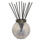 Large Glass Reed Diffuser Bottle & 50 Fibre Reeds - Clear Lustre