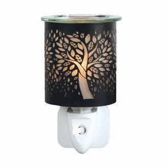 Black & Gold Tree Of Life Silhouette Wall Plug In Wax Warmer