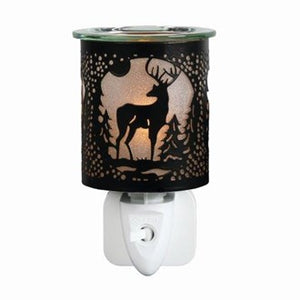 Black & Gold Stag Silhouette Wall Plug In Wax Warmer