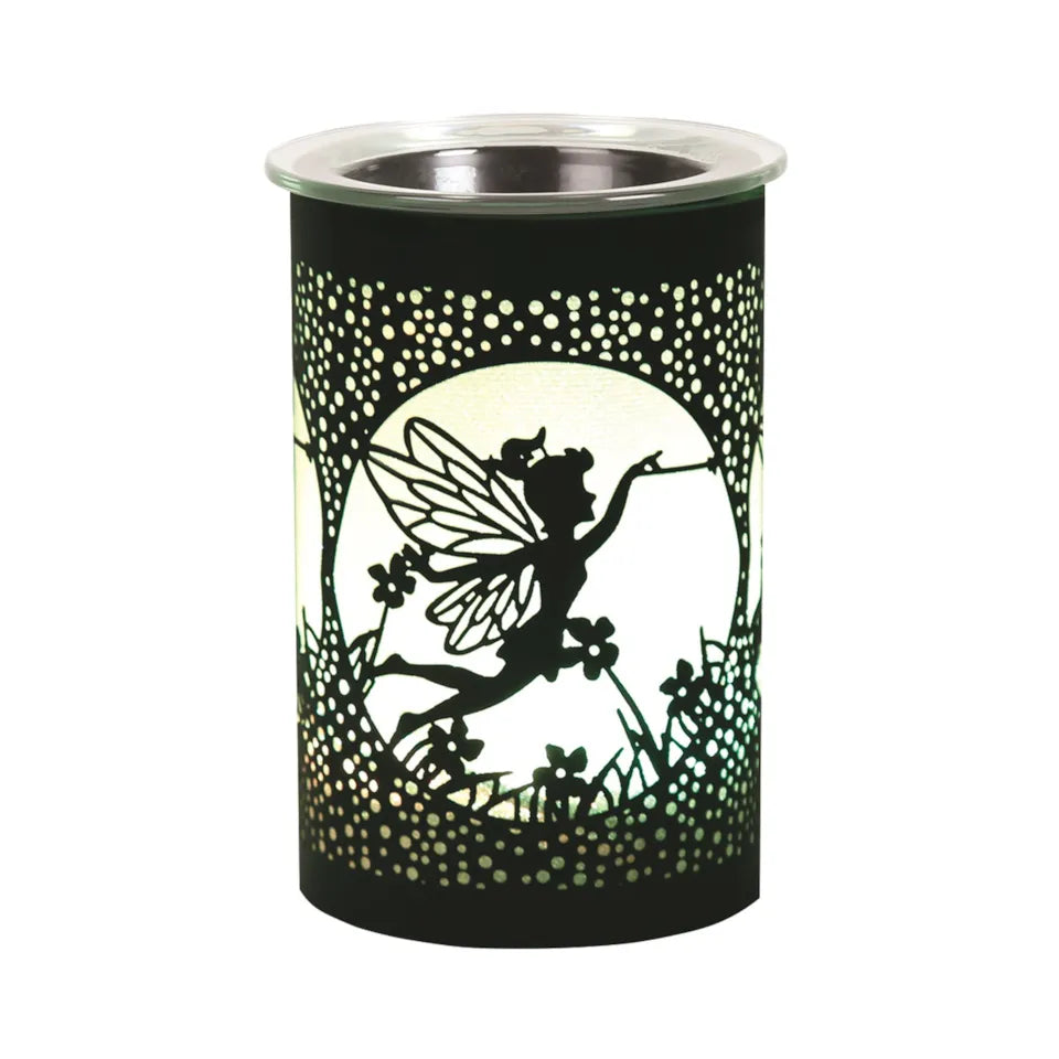 Colour Changing Electric Plug In LED Wax Warmer Black Fairy