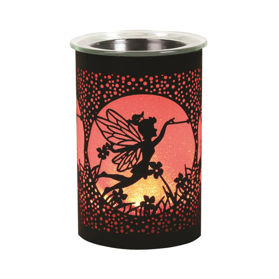 Colour Changing Electric Plug In LED Wax Warmer Black Fairy