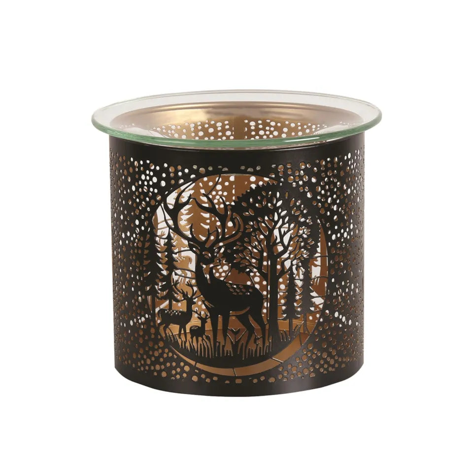 Wax Warmer / Burner - Black Stag Deer Family