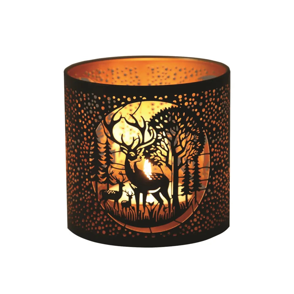 Wax Warmer / Burner - Black Stag Deer Family