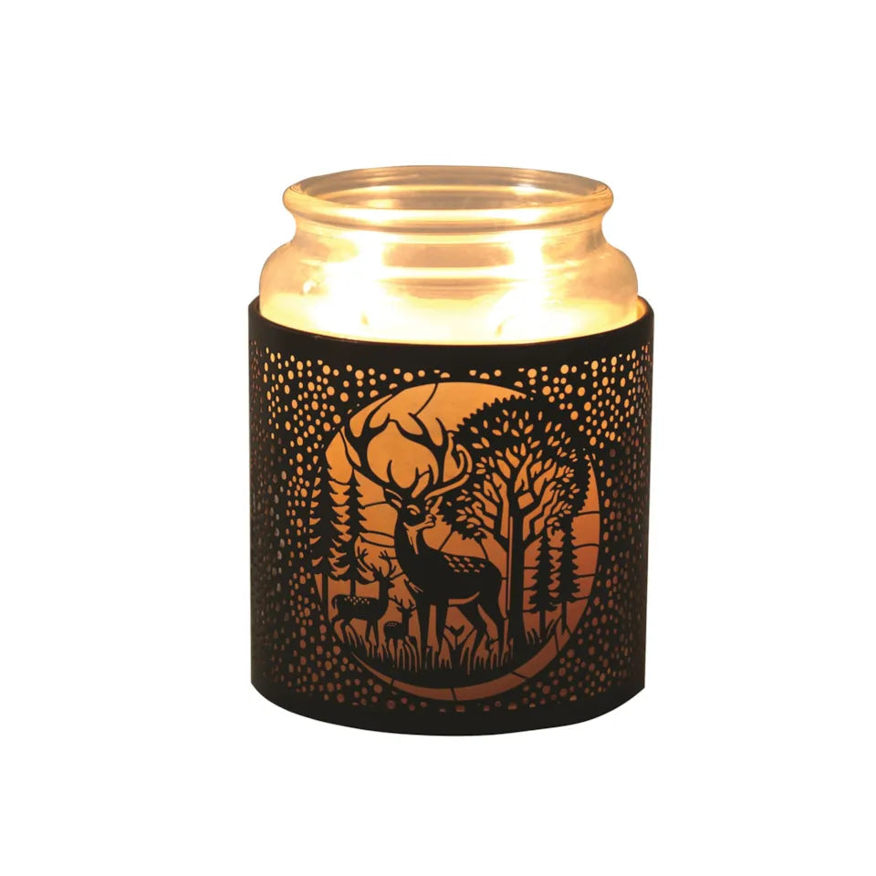 Wax Warmer / Burner - Black Stag Deer Family