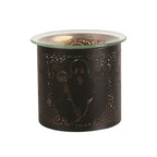 Tealight Wax Melter Burner and Candle Holder - Black & Gold Silhouette - Ghost