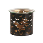 Tealight Wax Melter Burner and Candle Holder - Black & Gold Silhouette - Witch