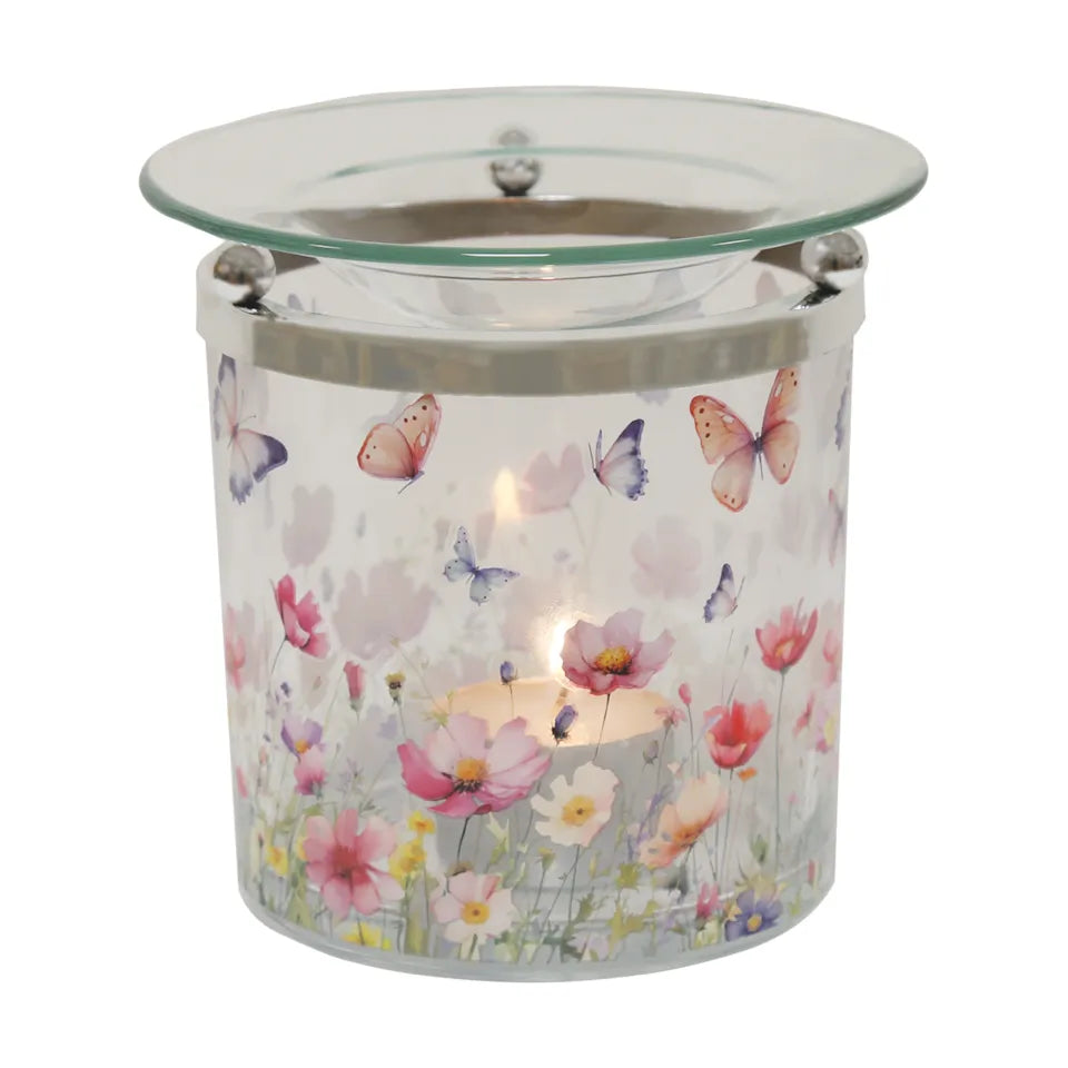 Tea Light Wax Warmer - Butterfly Garden