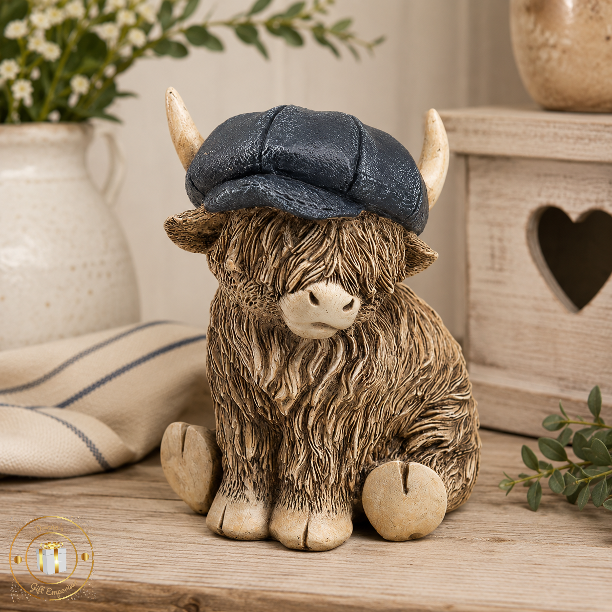 Archie Flatcap Peaky Blinders Highland Cow