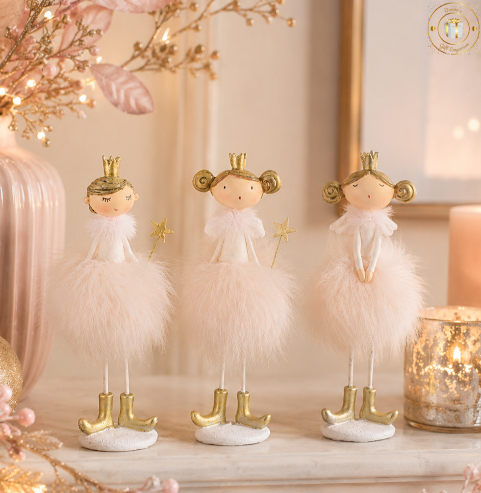 Set of 3 Christmas Fairy Princess Decorations