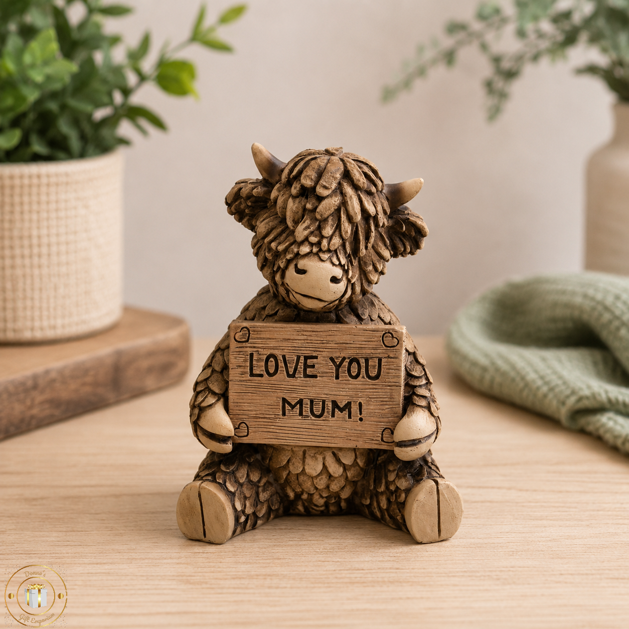 Highland Cow Love You Mum