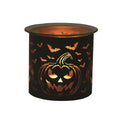 Tealight Wax Melter Burner and Candle Holder - Black & Gold Silhouette - Pumpkin