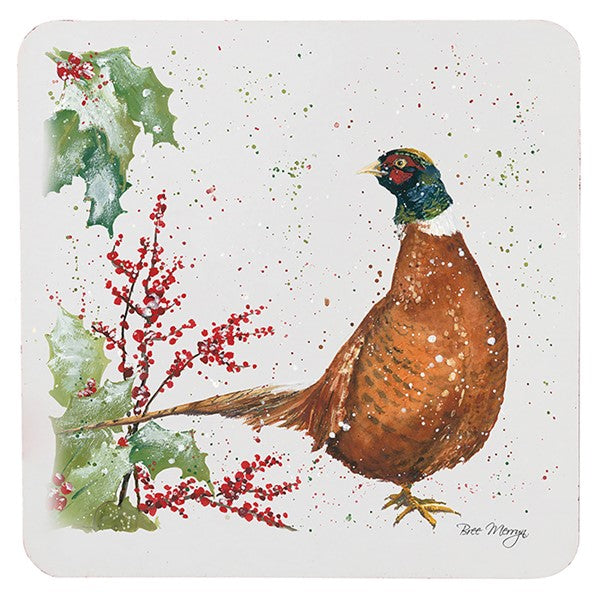 Bree Merryn - Perceval Pheasant Coasters Set of 4