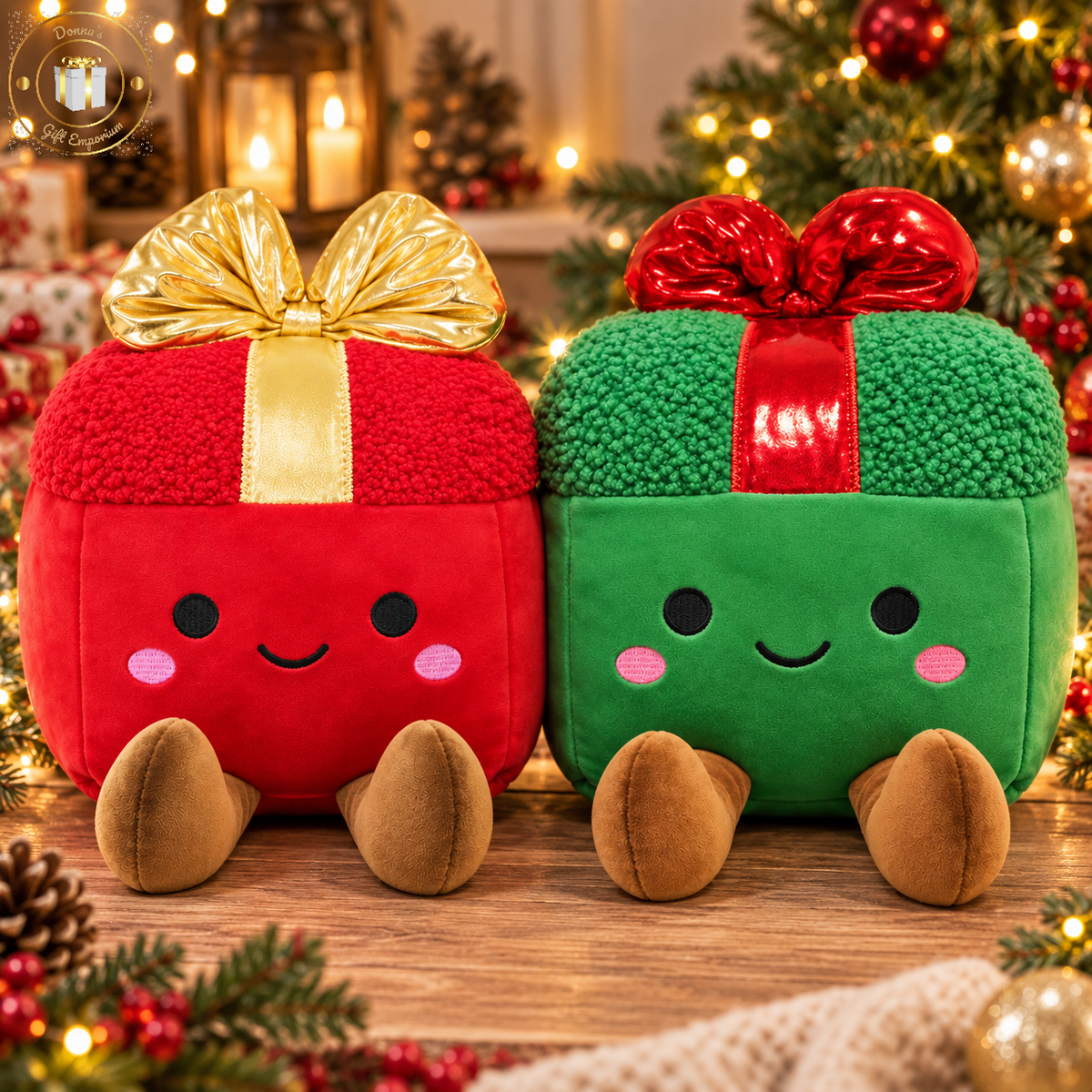 10" Soft Plush Christmas Present Toy