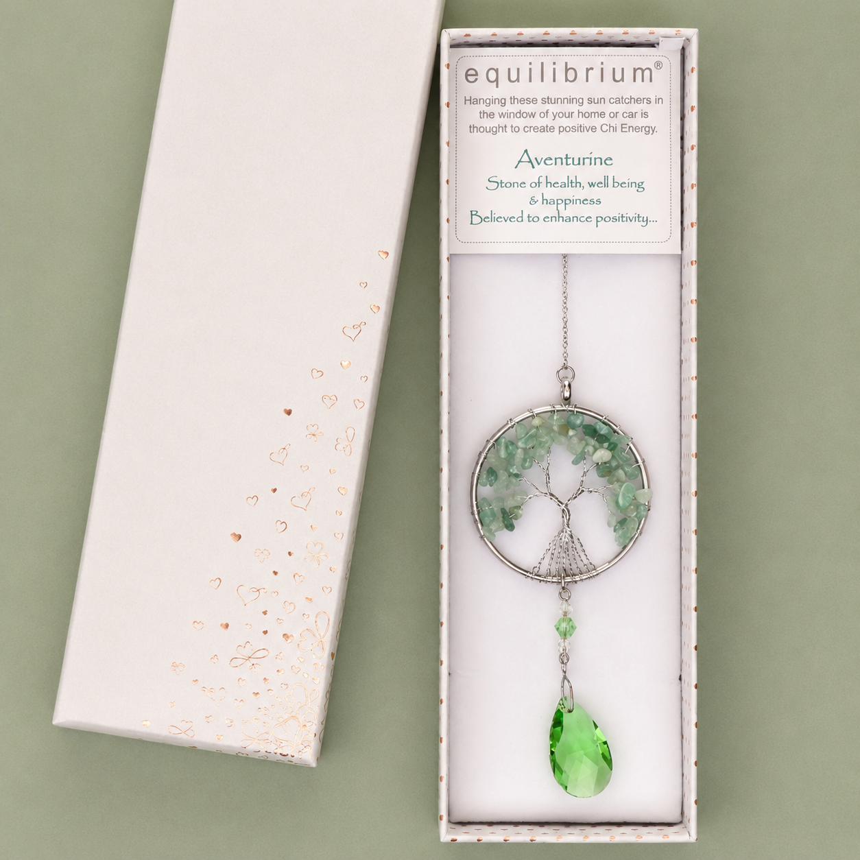 Natural Quartz Tree Of Life Suncatcher