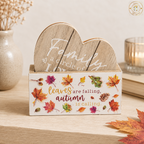 Autumn Leaves Wooden Coasters – Set of 4