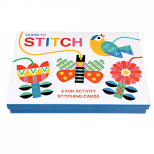 Load image into Gallery viewer, Children&#39;s cardboard stitching kit - Learn to stitch activity
