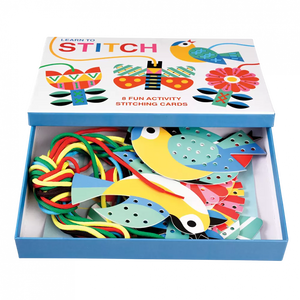 Children's cardboard stitching kit - Learn to stitch activity