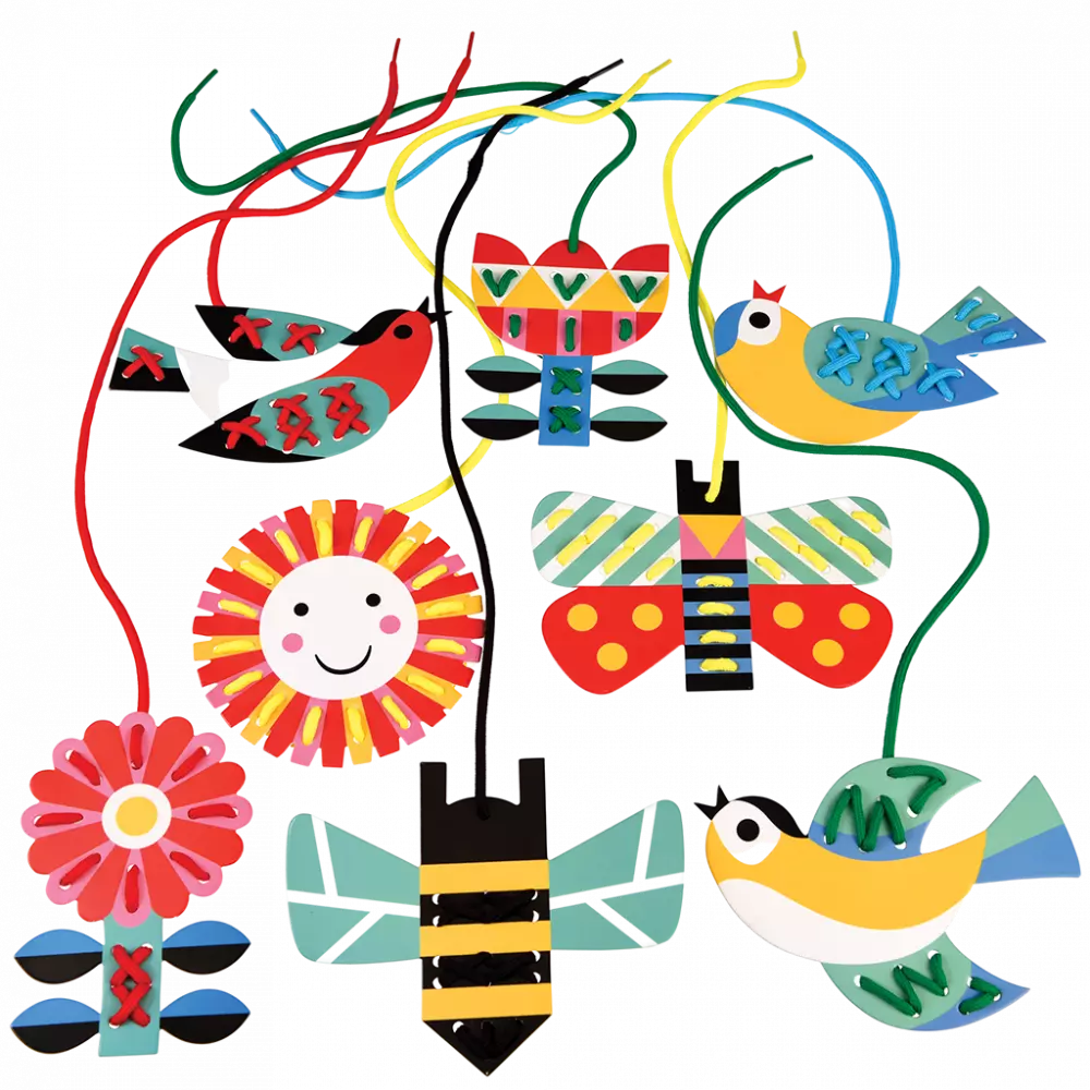 Children's Cardboard Stitching Kit - Learn to stitch activity