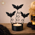 Bat Spiral Tealight Candle Holder