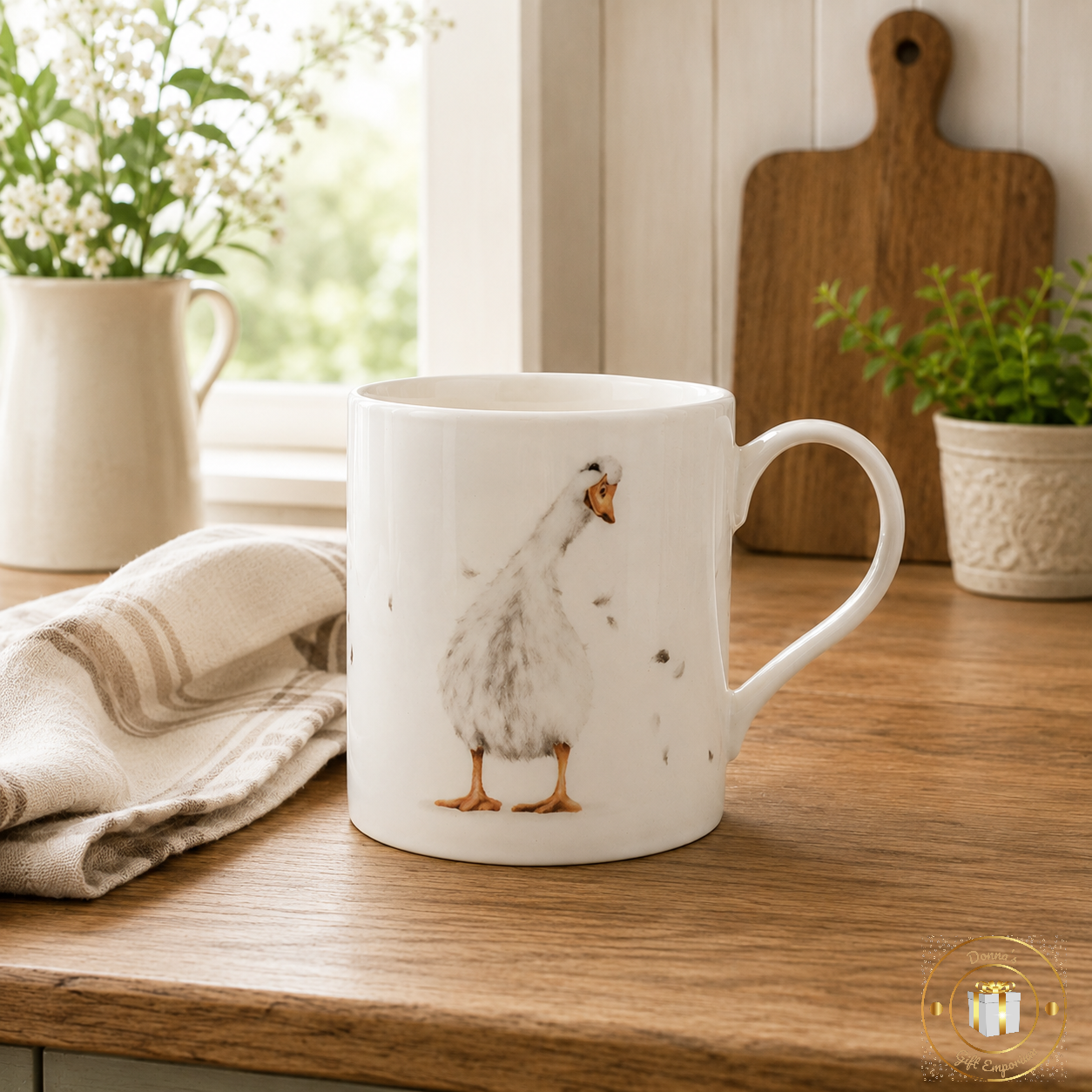 British Birds Fine China Mug - Duck