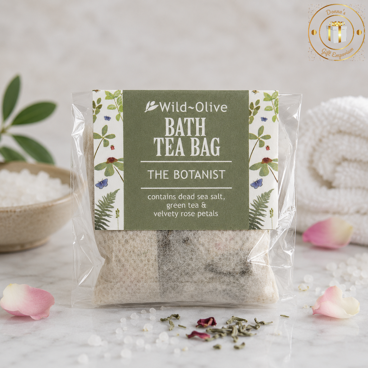 Wild Olive The Botanist Bath Tea Bag