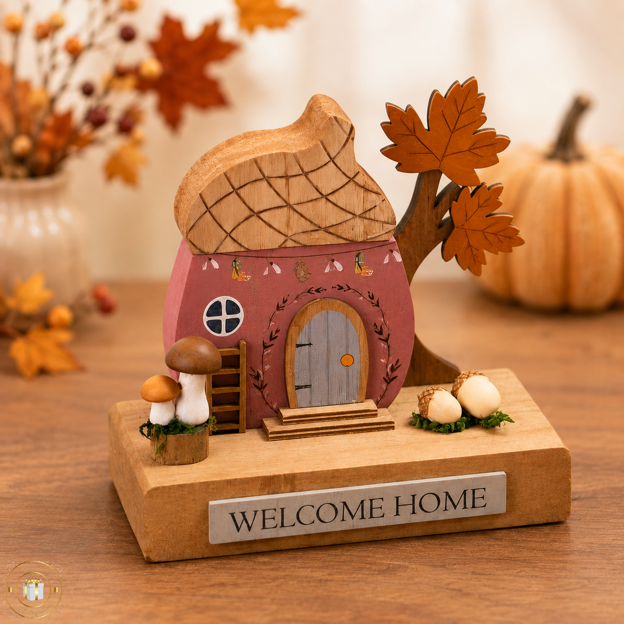 Welcome Home Autumn Acorn House Decoration