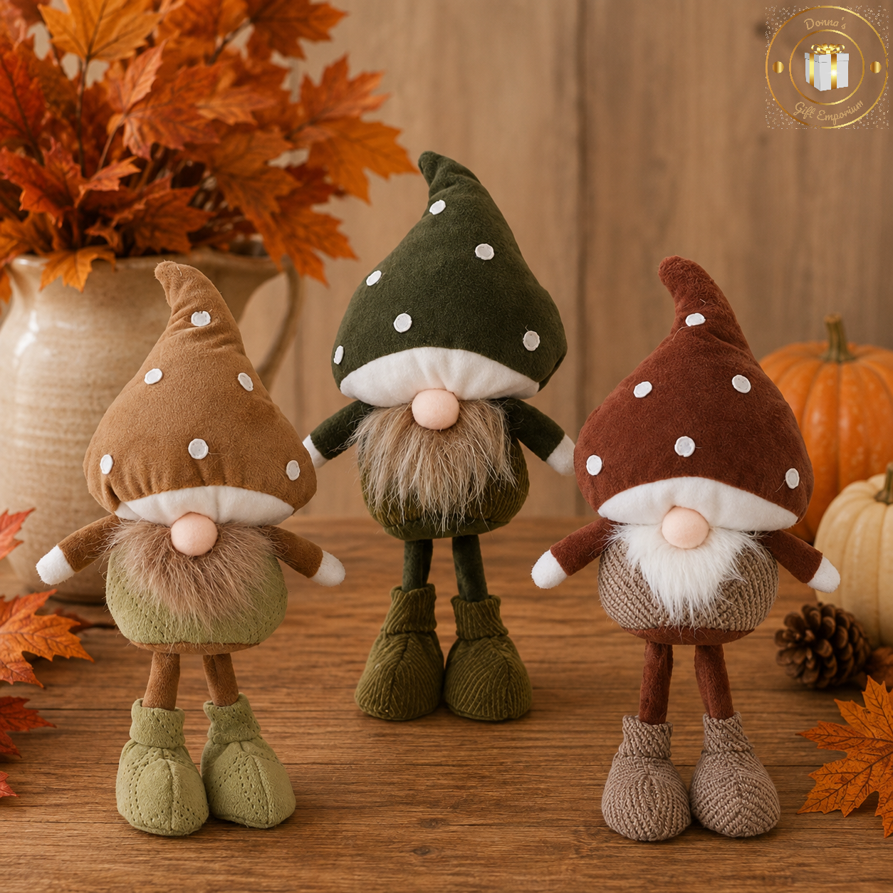 Autumn Woodland Mushroom Gonk - Stood
