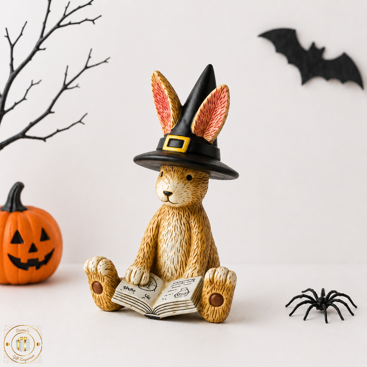 Spell Casting Halloween Witch Bunny Rabbit