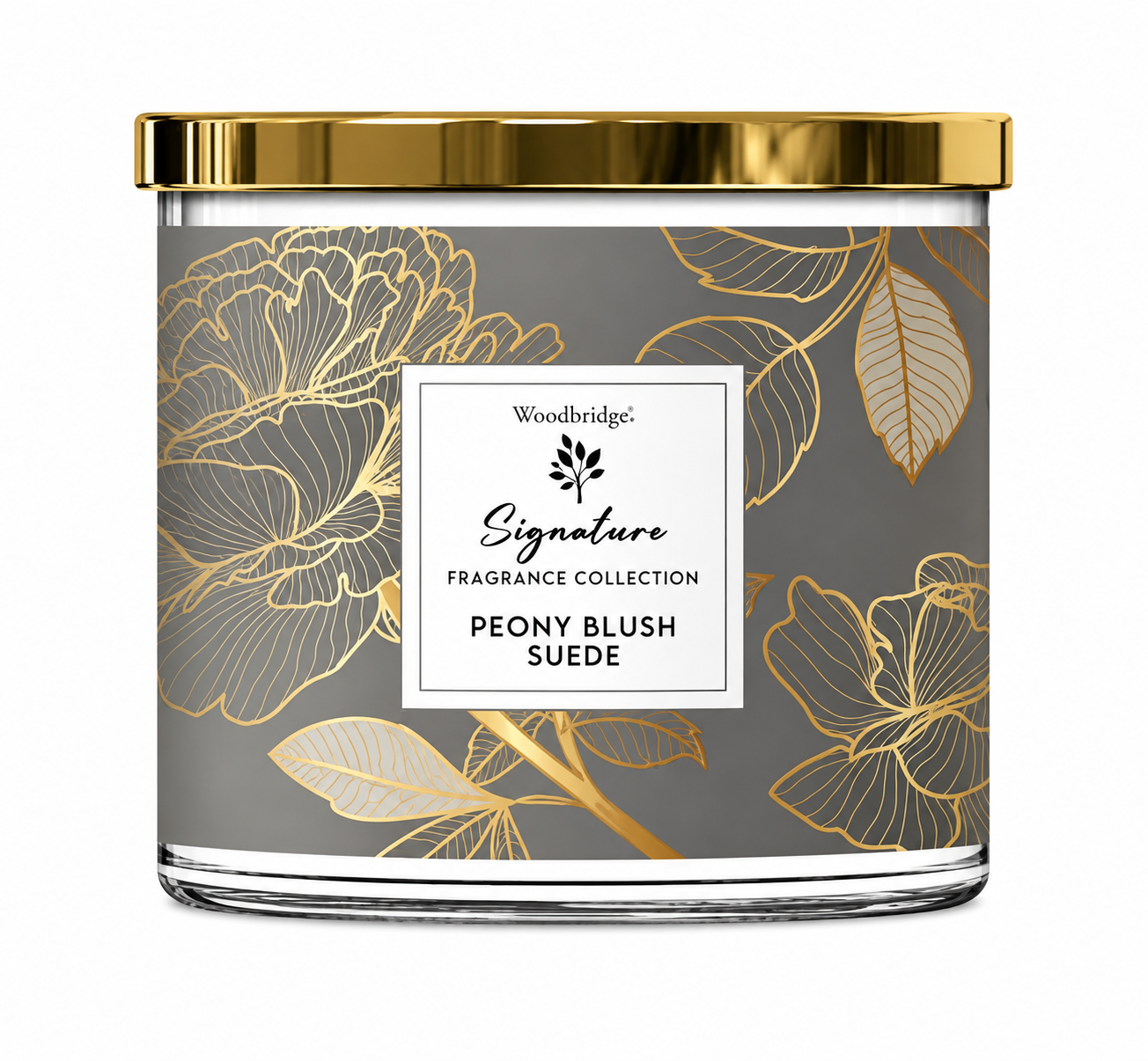 Peony Blush Suede Tumbler Jar Candle - 3 Wick