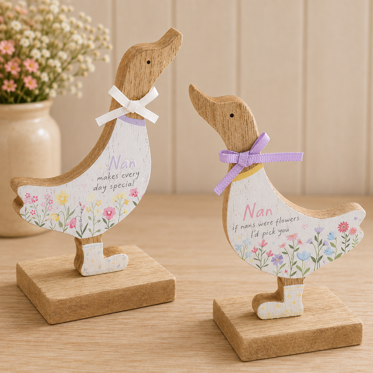 Nan Wooden Duck Ornament