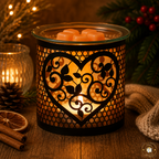 Wax Warmer / Burner - Black Heart
