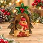 Merry Christmas Robin Tree Hanging Decoration