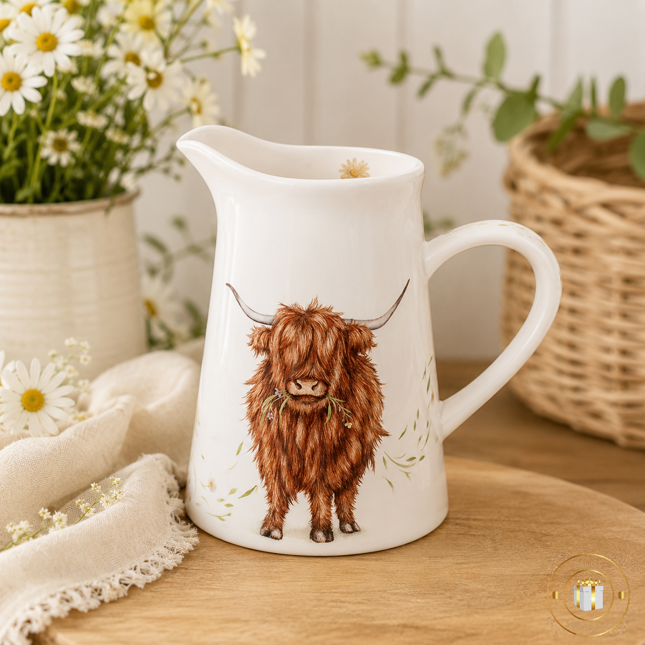 Clemency Bunn Highland Cow Jug