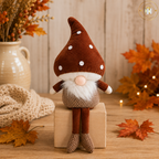 Autumn Woodland Mushroom Gonk - Shelf Sitter - Small